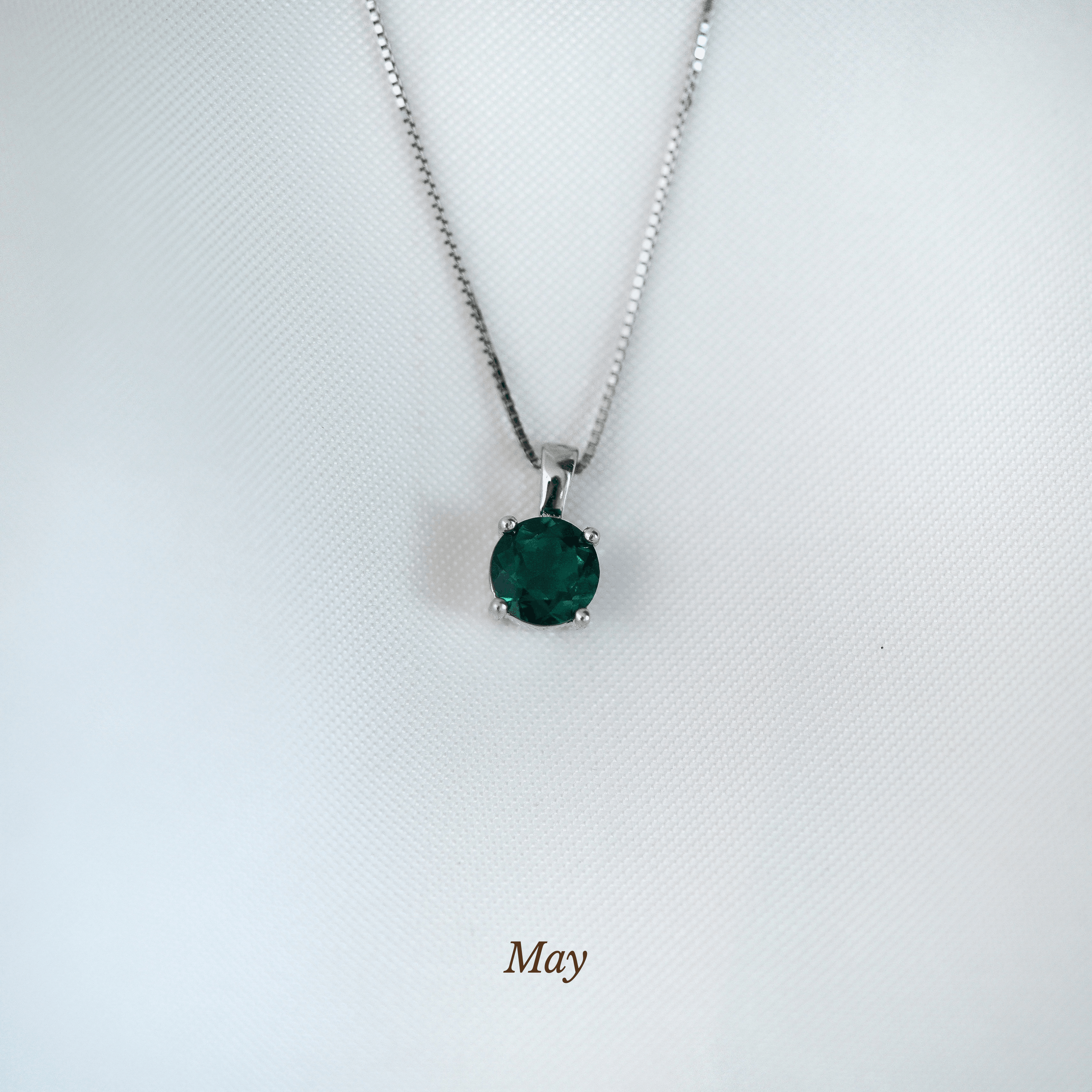 Caro Birthstone Round Necklace