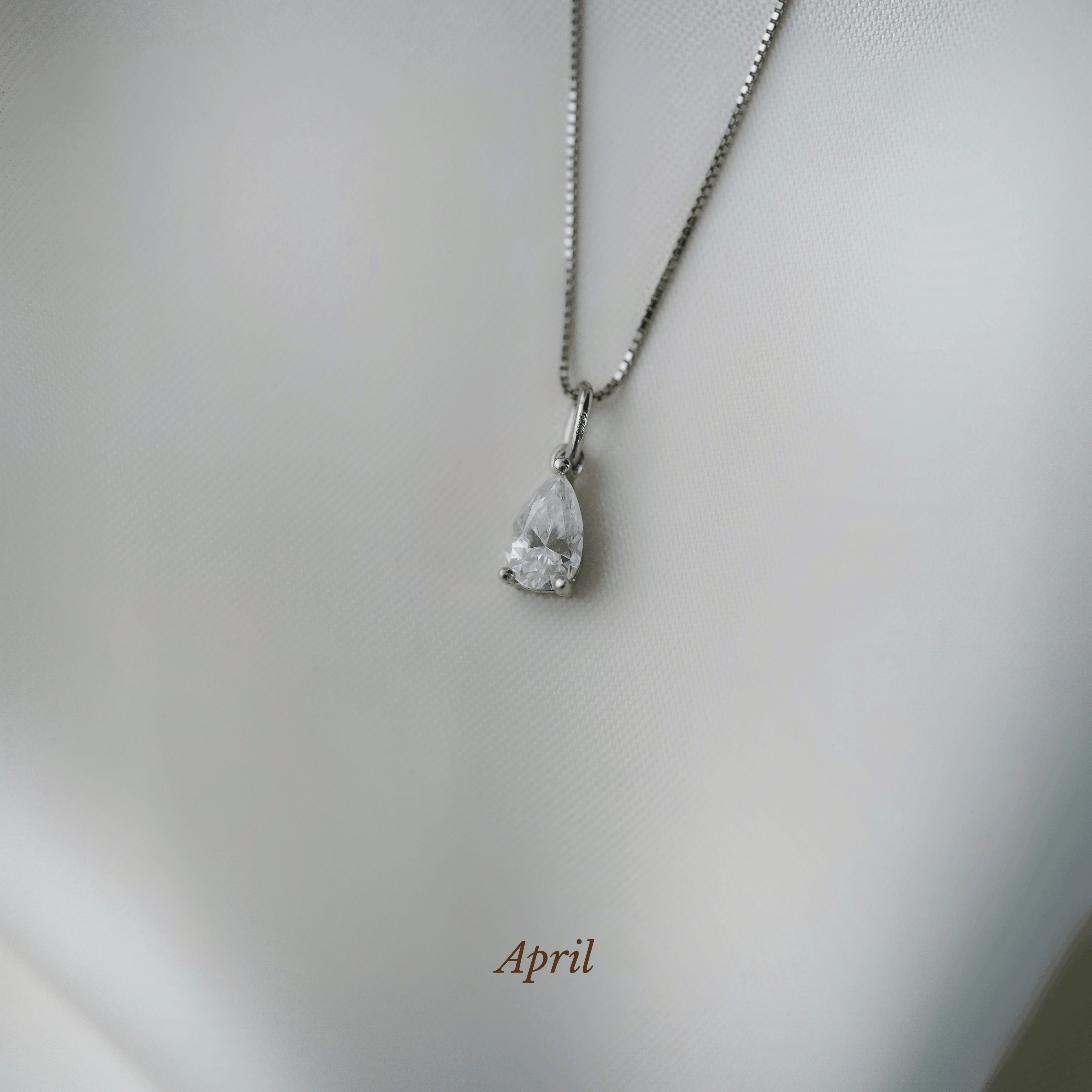 Caro Birthstone Pear Necklace