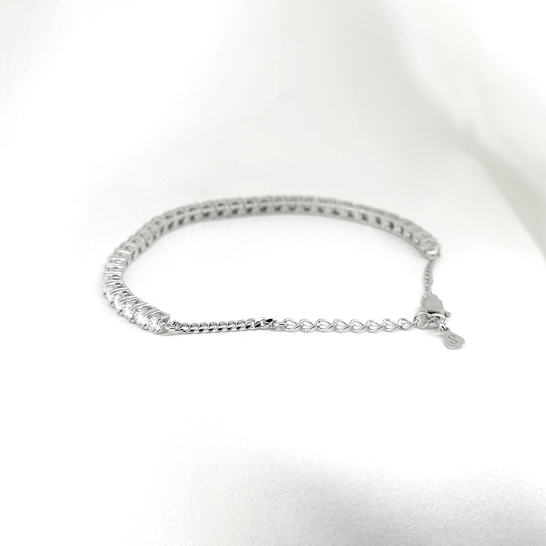 Diana Tennis Bracelet (Adjustable)