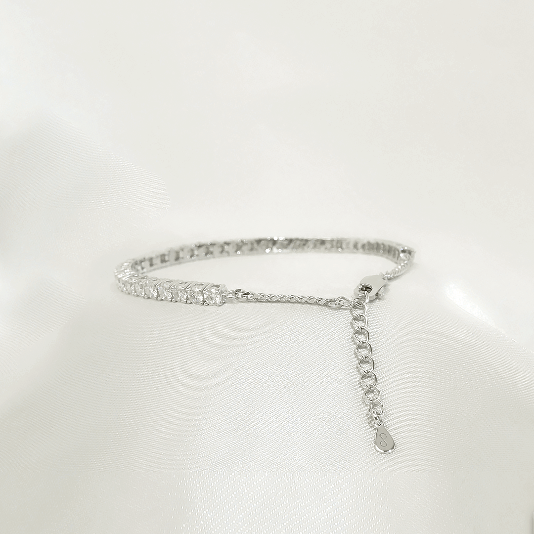 Diana Tennis Bracelet (Adjustable)