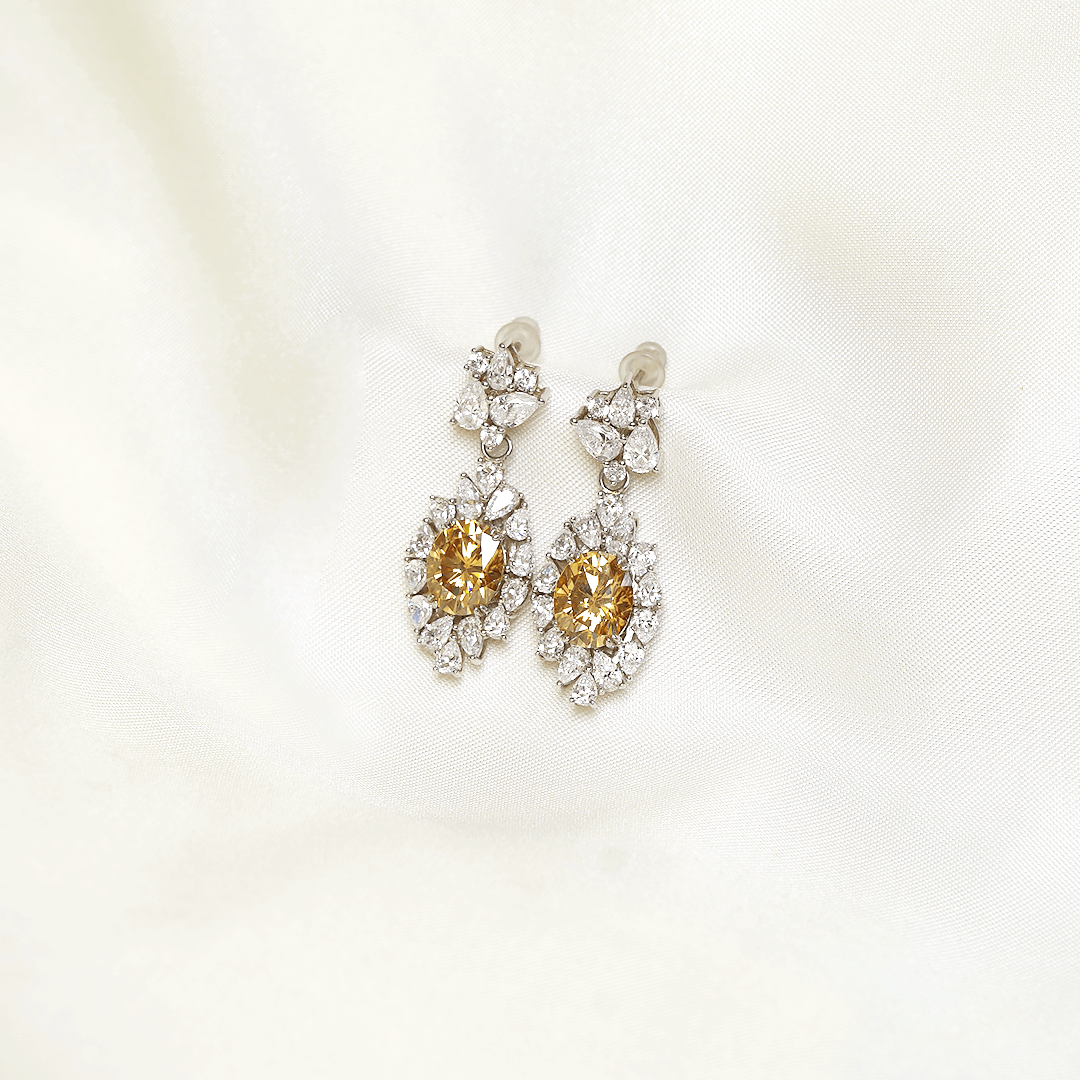 Amber Dangling Earrings (2-Ways)