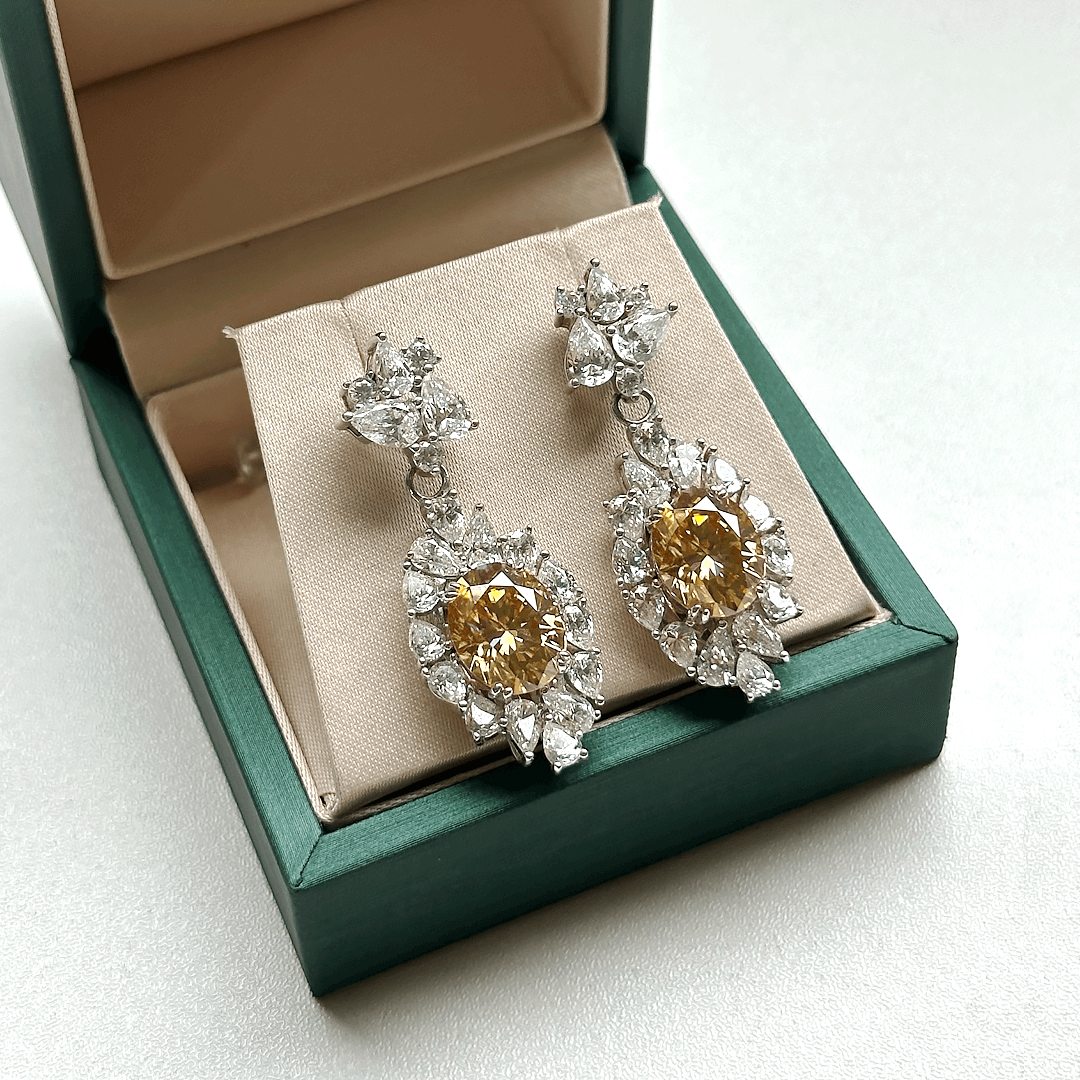 Amber Dangling Earrings (2-Ways)