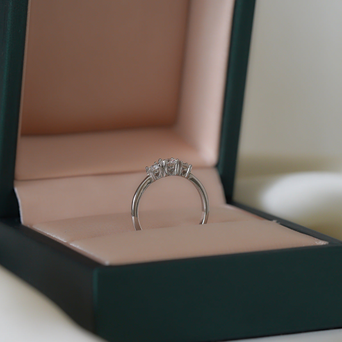 Astra Three-Stone Promise Ring