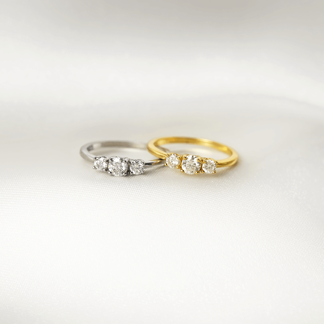 Astra Three-Stone Promise Ring
