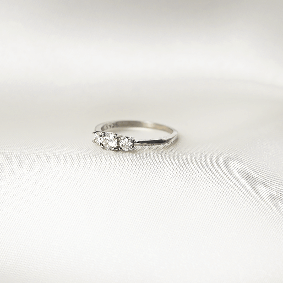Astra Three-Stone Promise Ring