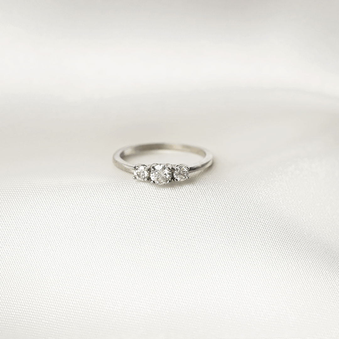 Astra Three-Stone Promise Ring