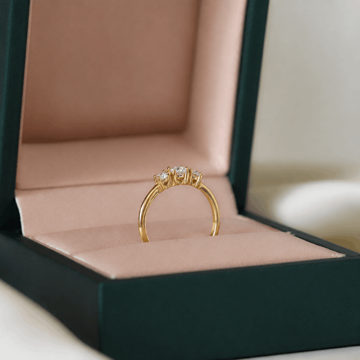 Astra Three-Stone Promise Ring