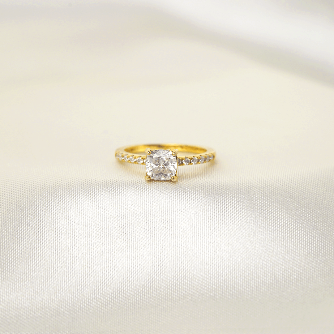 Cushion Pavé Ring