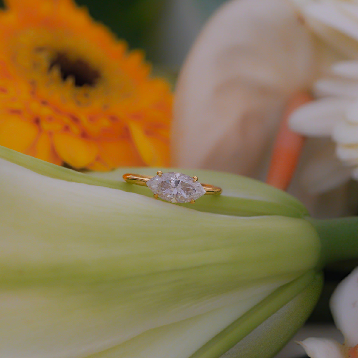 East-West Marquise Ring