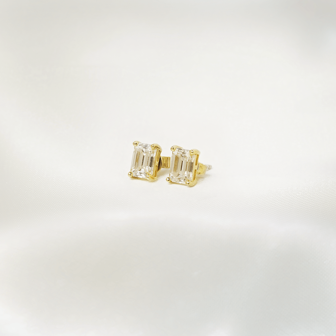 Emerald Stud Earrings