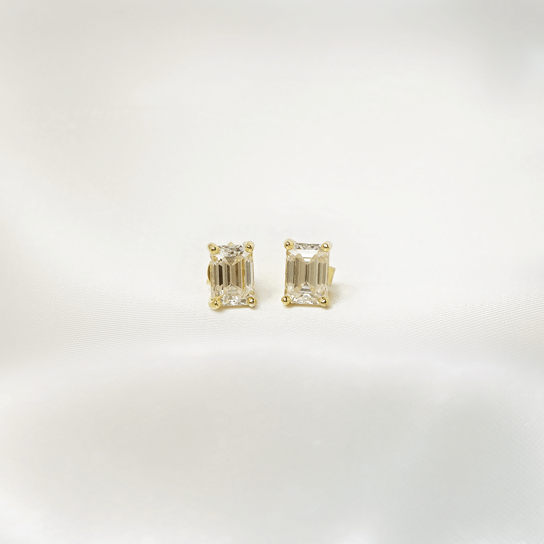 Emerald Stud Earrings