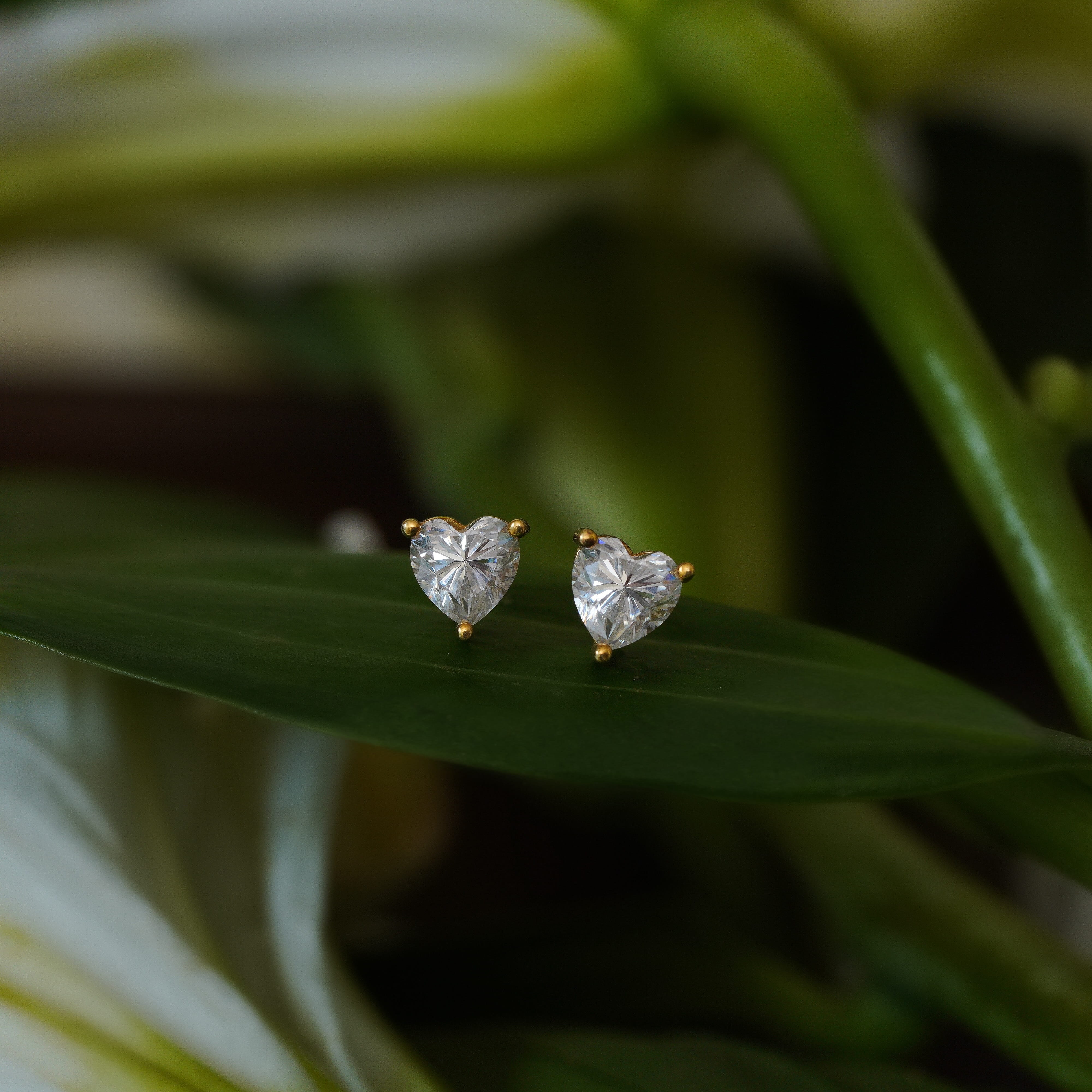 Valentina Heart Stud Earrings
