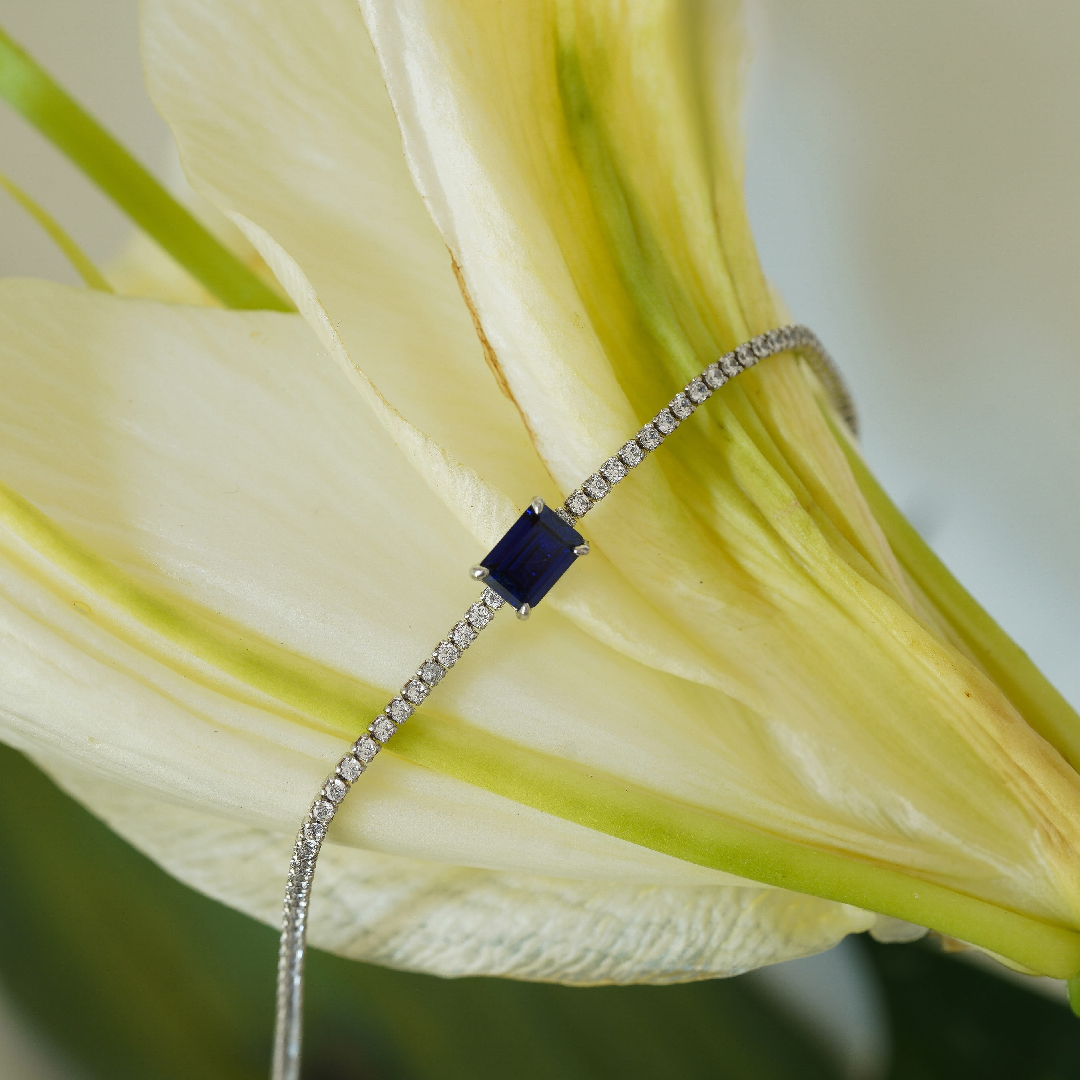 Lab Sapphire Bracelet