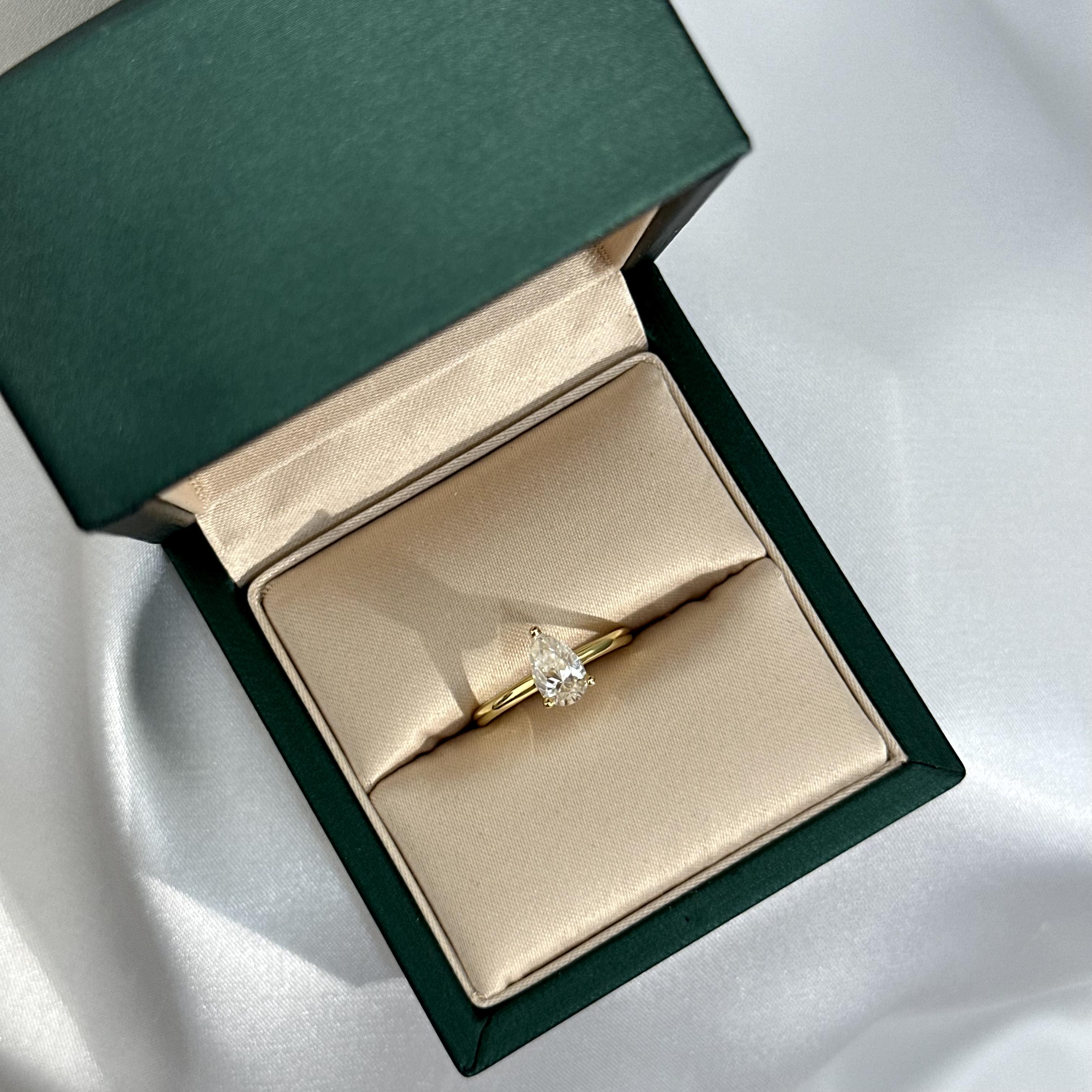 Talia Pear Solitaire Ring