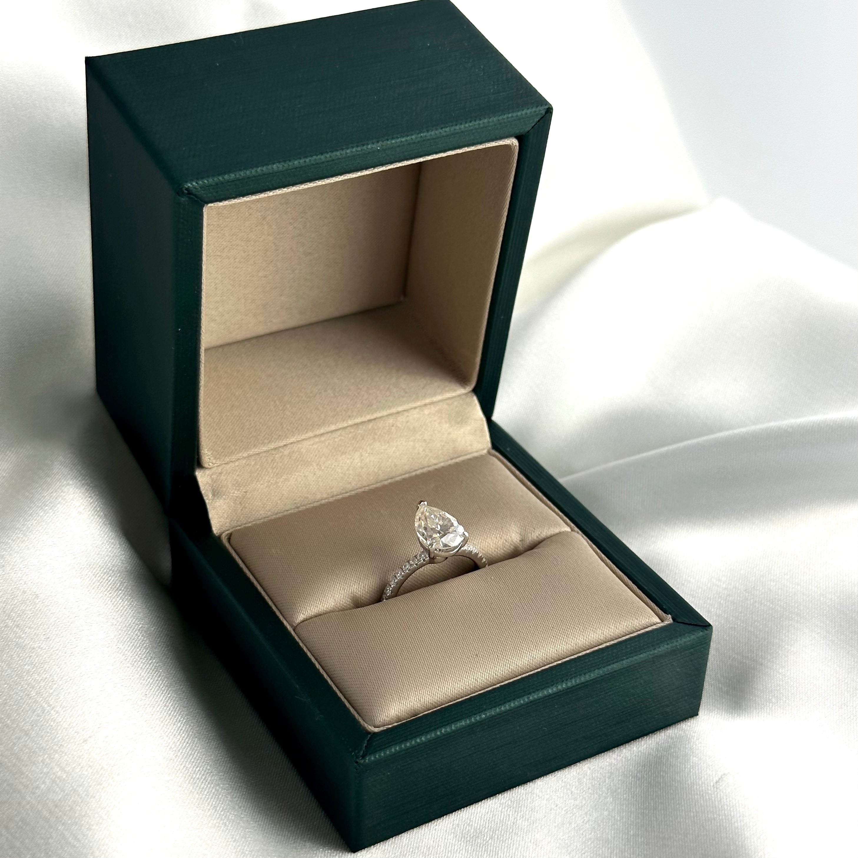 Pear Cut Pavé Ring
