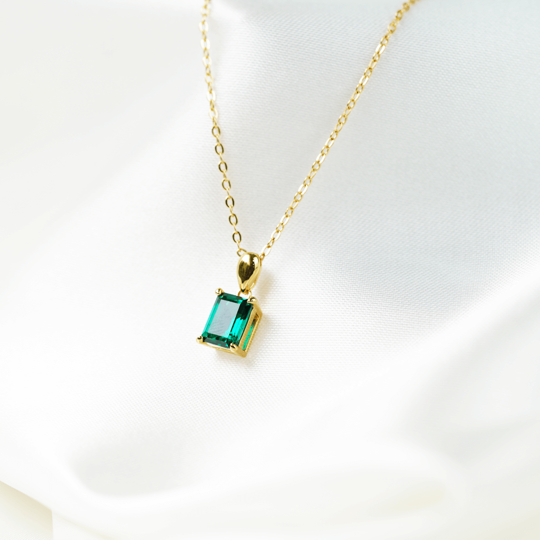 Lab Emerald Classic Necklace