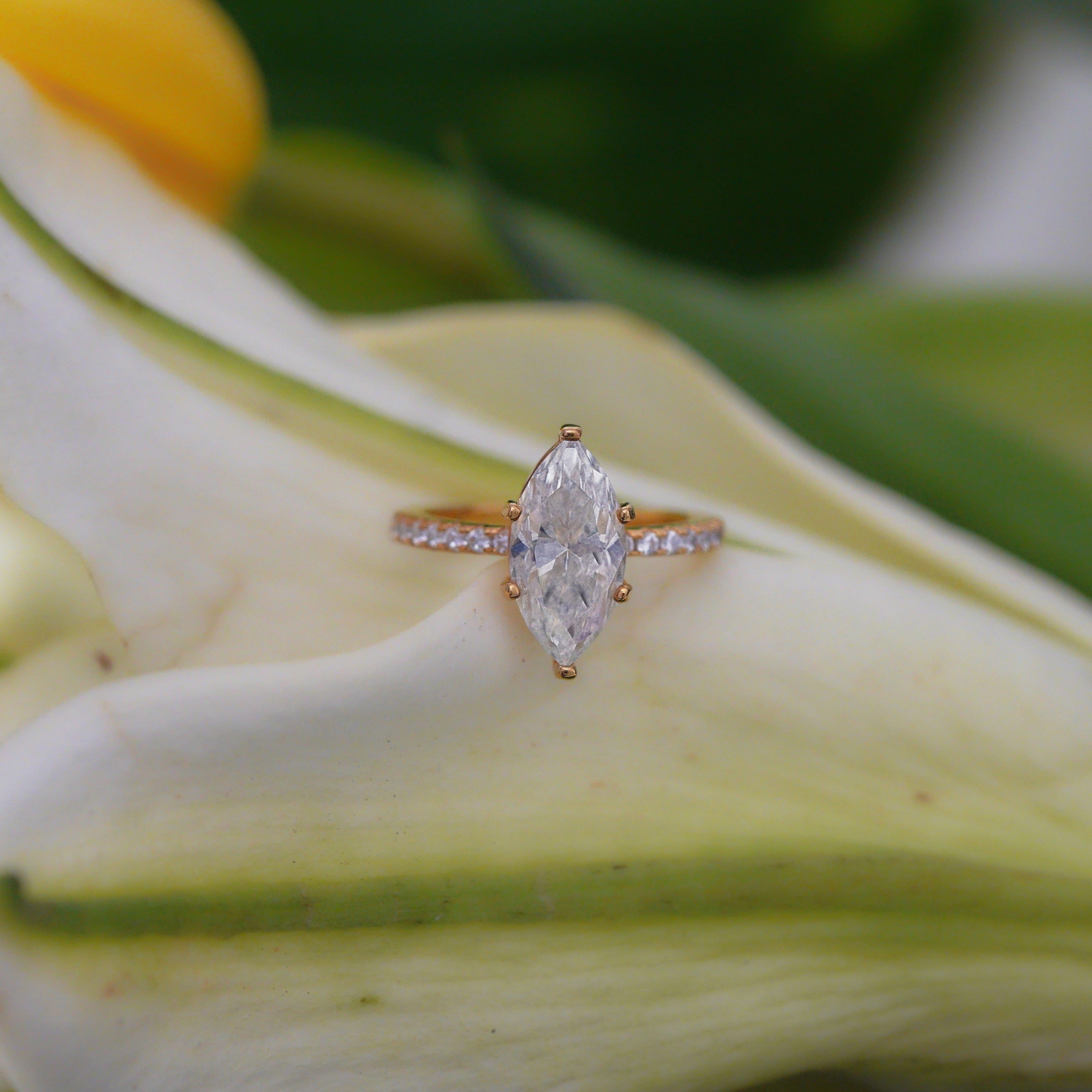 Marquise Classic Pavé Ring