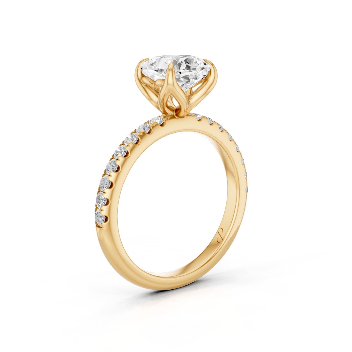 Petal Pavé (Diamond) | 10k Yellow Gold