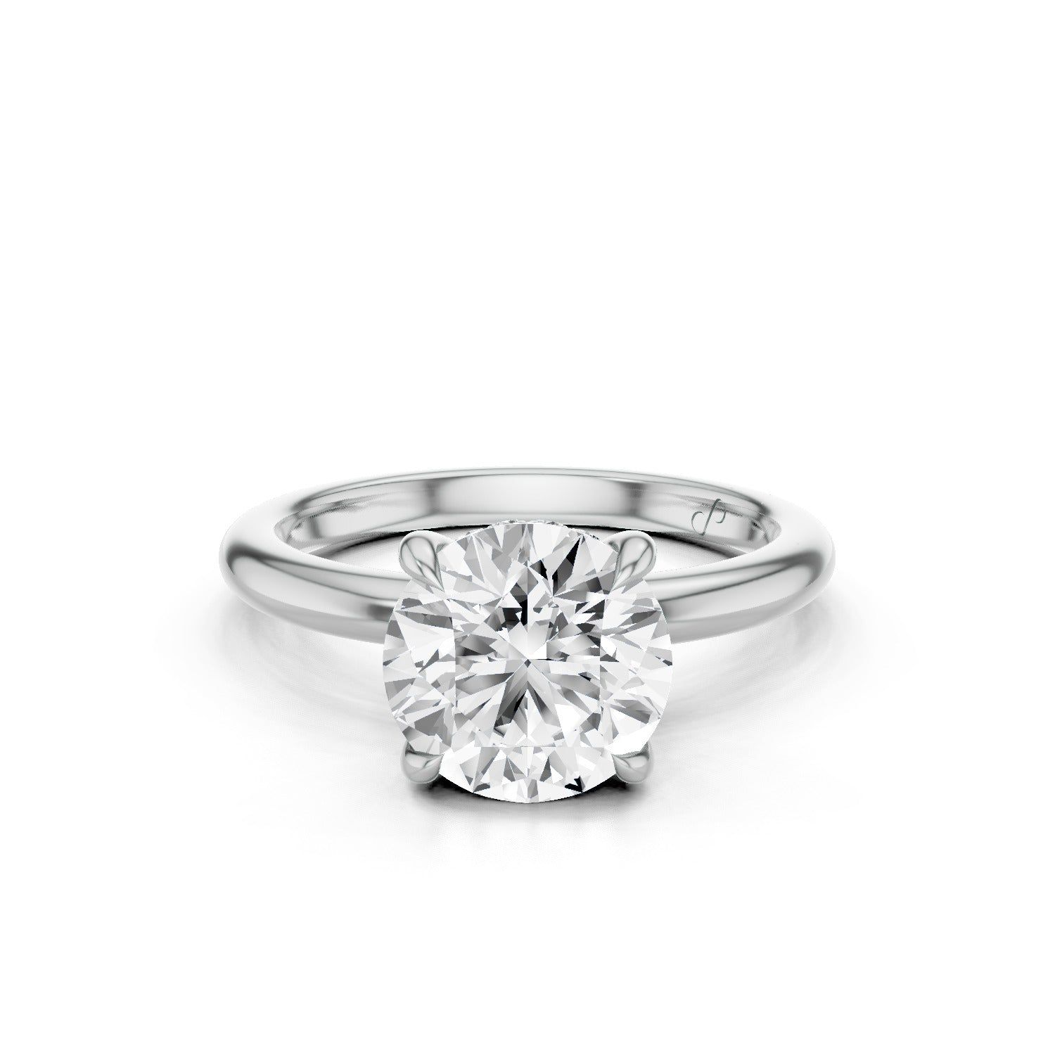 Hidden Halo Solitaire (Moissanite)