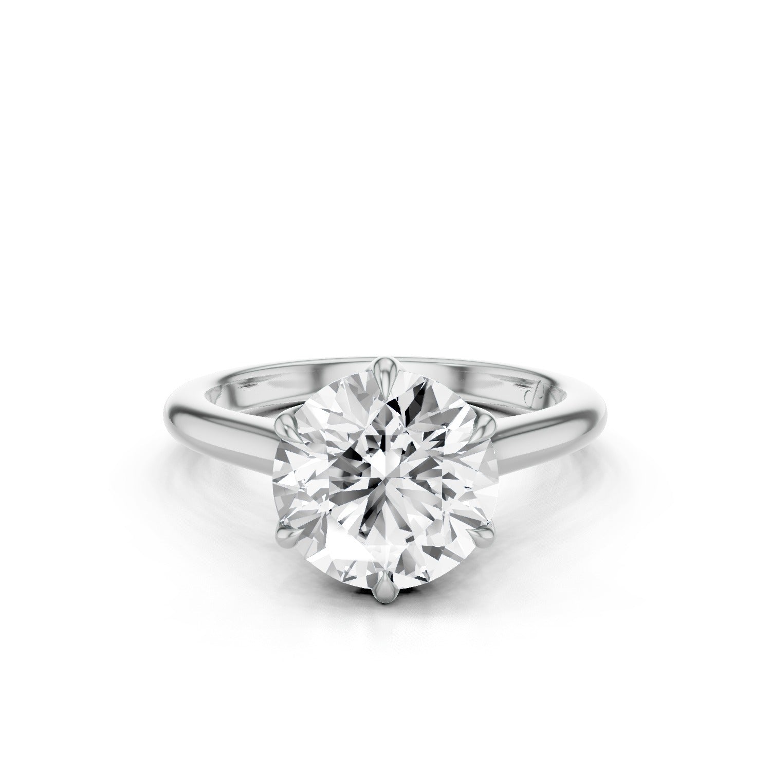 Petal Cathedral Solitaire (Moissanite)