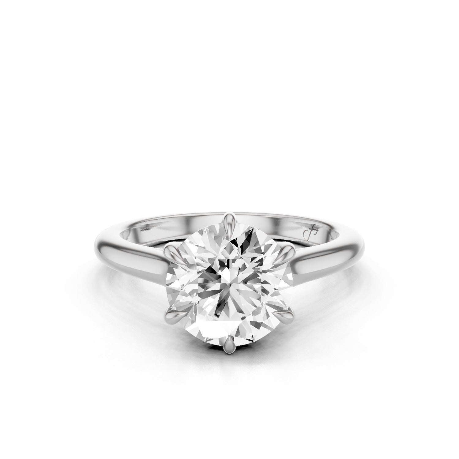 Cathedral Solitaire (Moissanite)