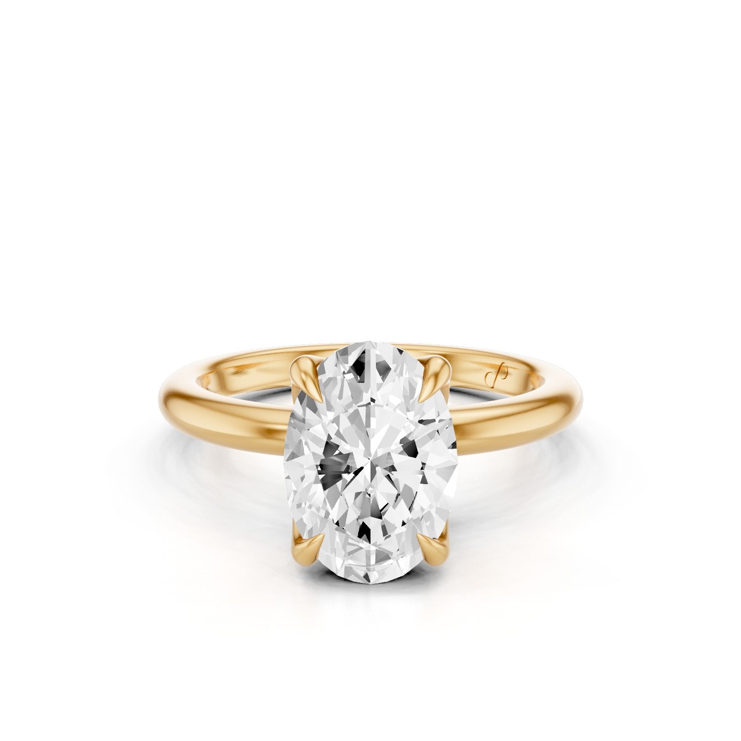 Hidden Halo Petal Solitaire (Diamond)