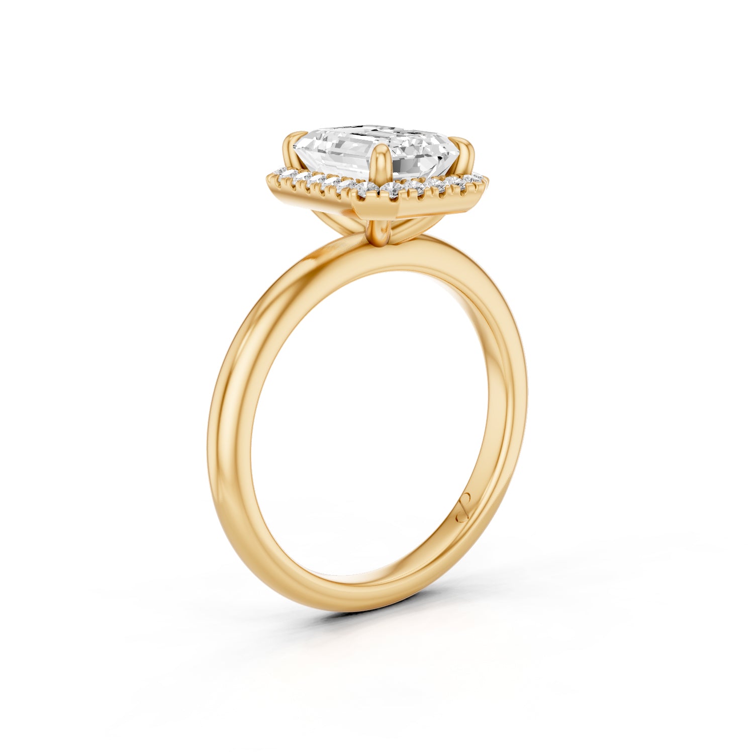 Halo Solitaire (Moissanite)