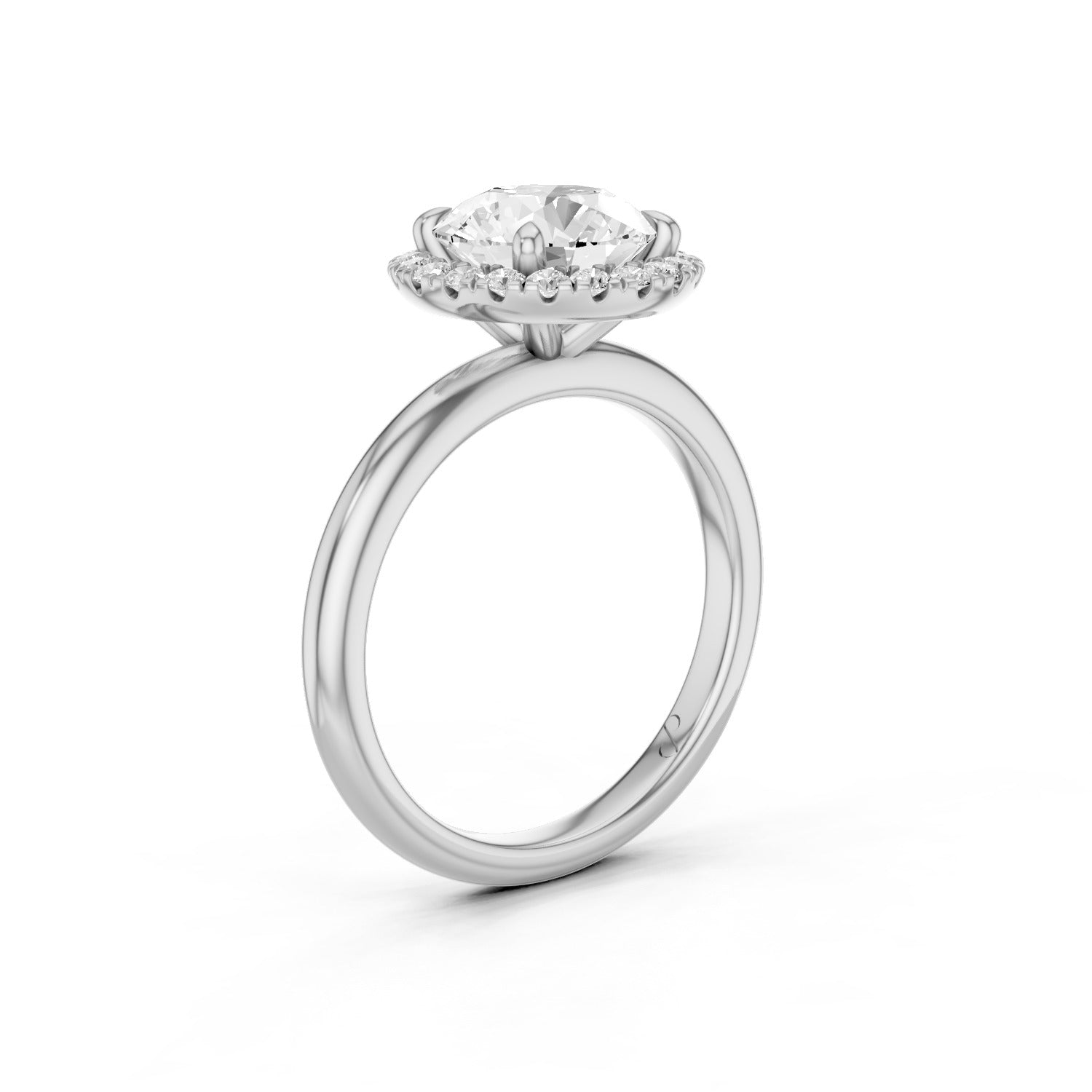 Halo Solitaire (Moissanite)