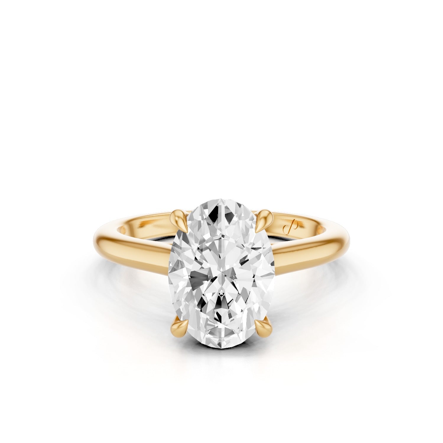 Hidden Halo Cathedral Solitaire (Diamond)