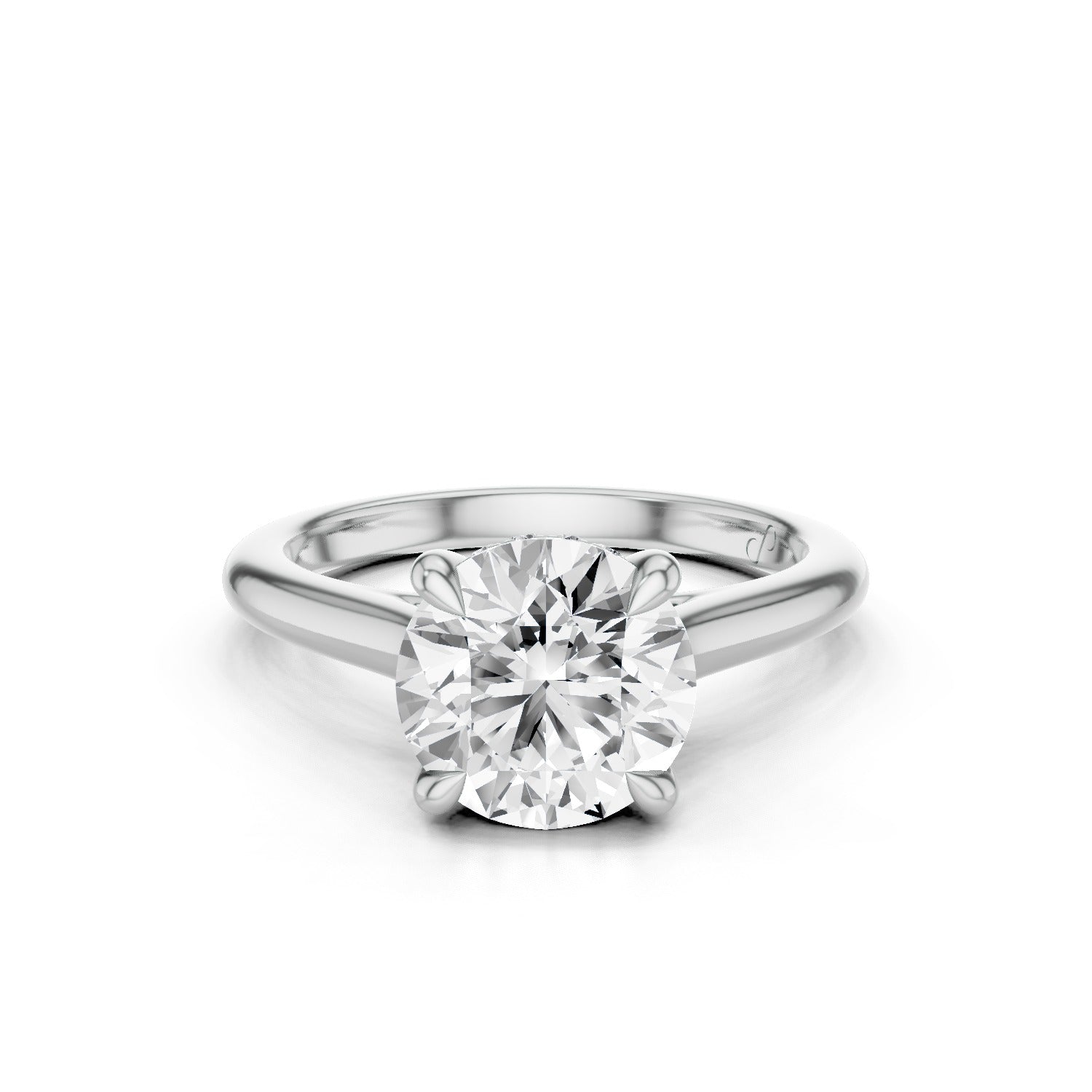 Hidden Halo Cathedral Solitaire (Moissanite)