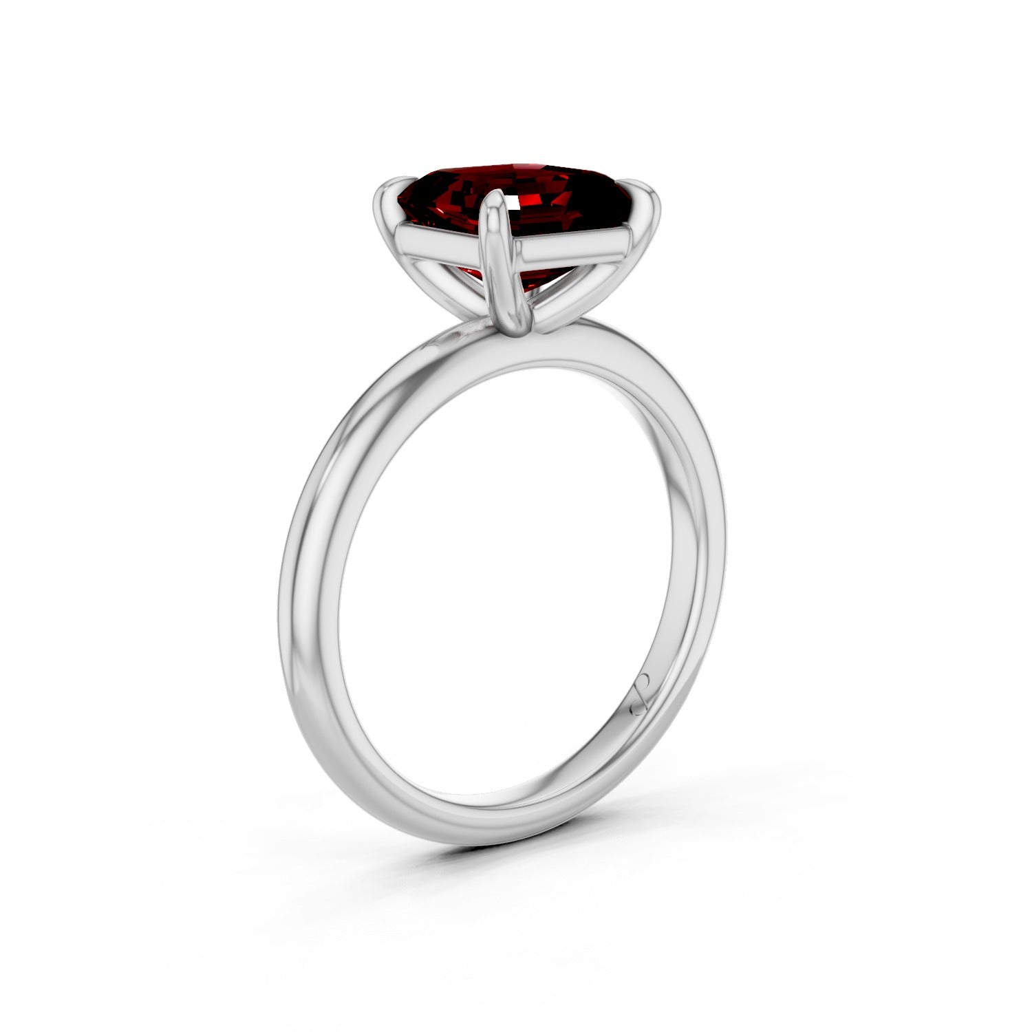 Classic Solitaire (Ruby) | 10k White Gold