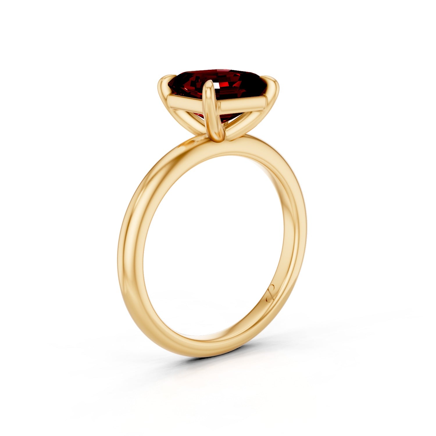 Classic Solitaire (Ruby) | 10k Yellow Gold