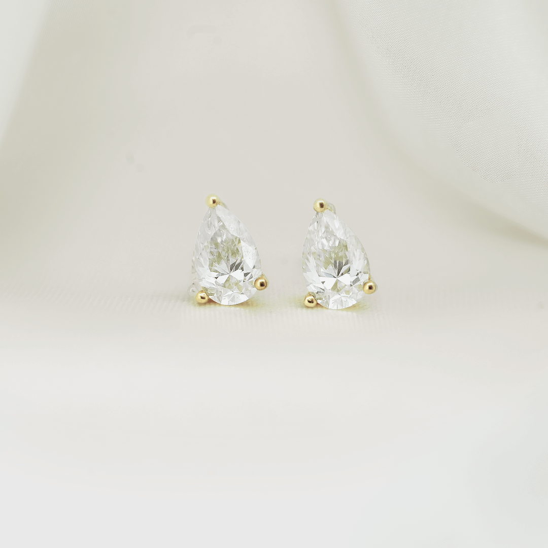 Talia Pear Stud Earrings