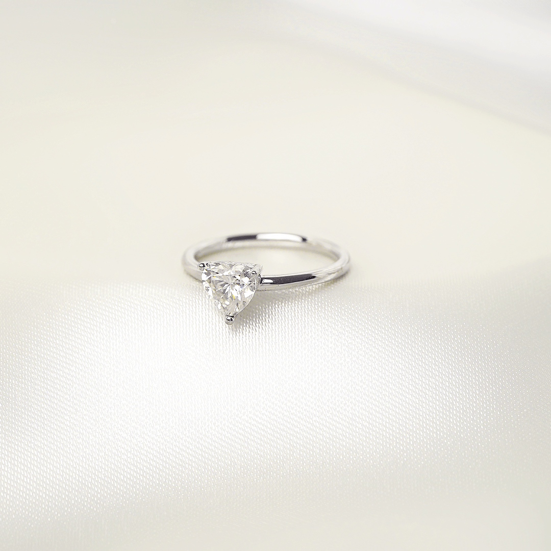 Valentina Heart Solitaire Ring