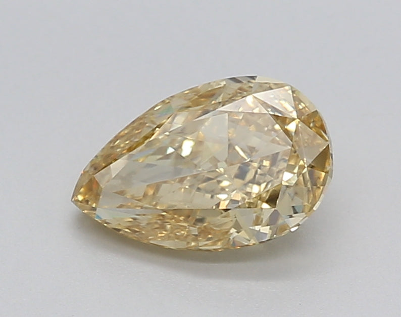 1.1ct PEAR FANCY VIVID YELLOW EX VS1 IGI - 671477589