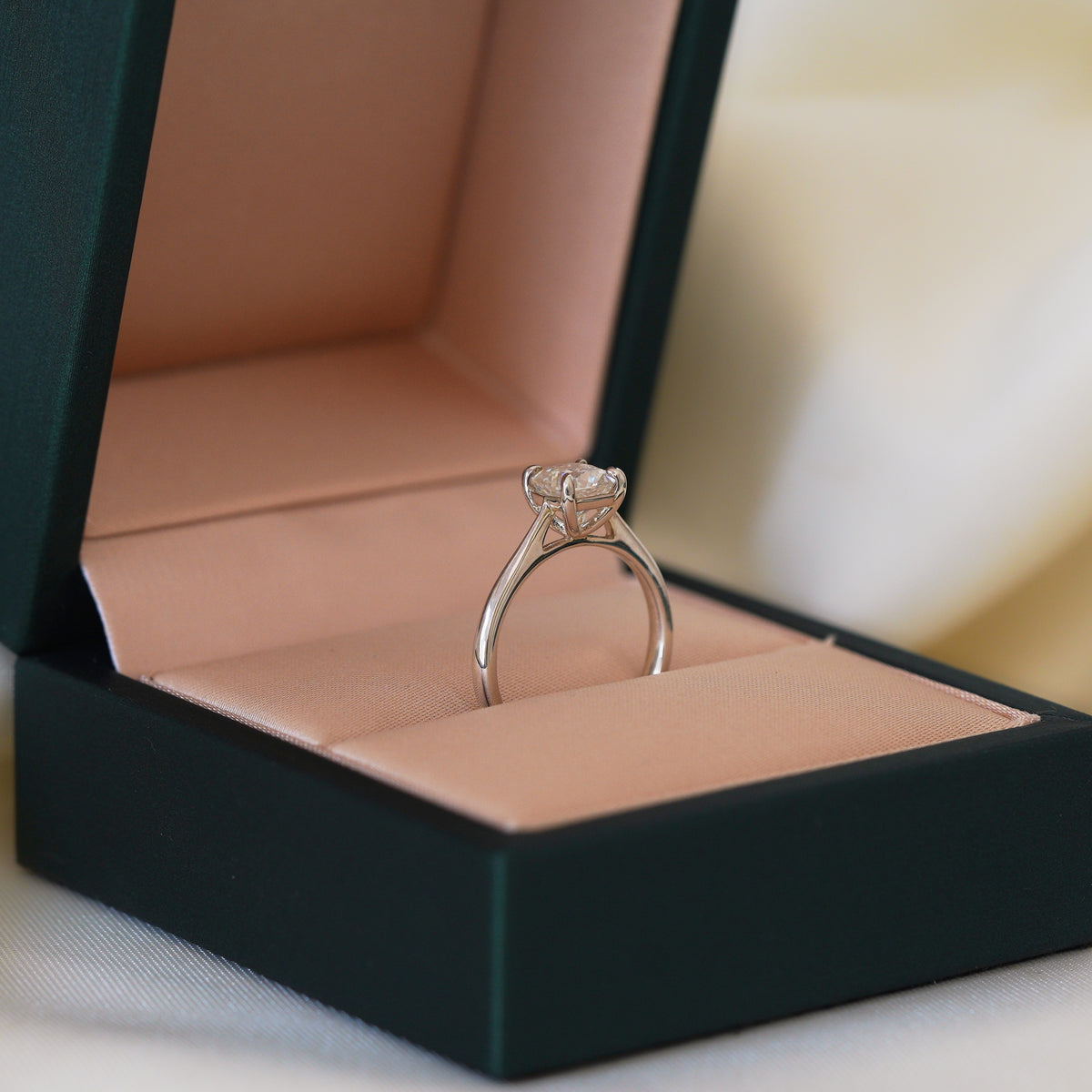 Cushion Solitaire Ring
