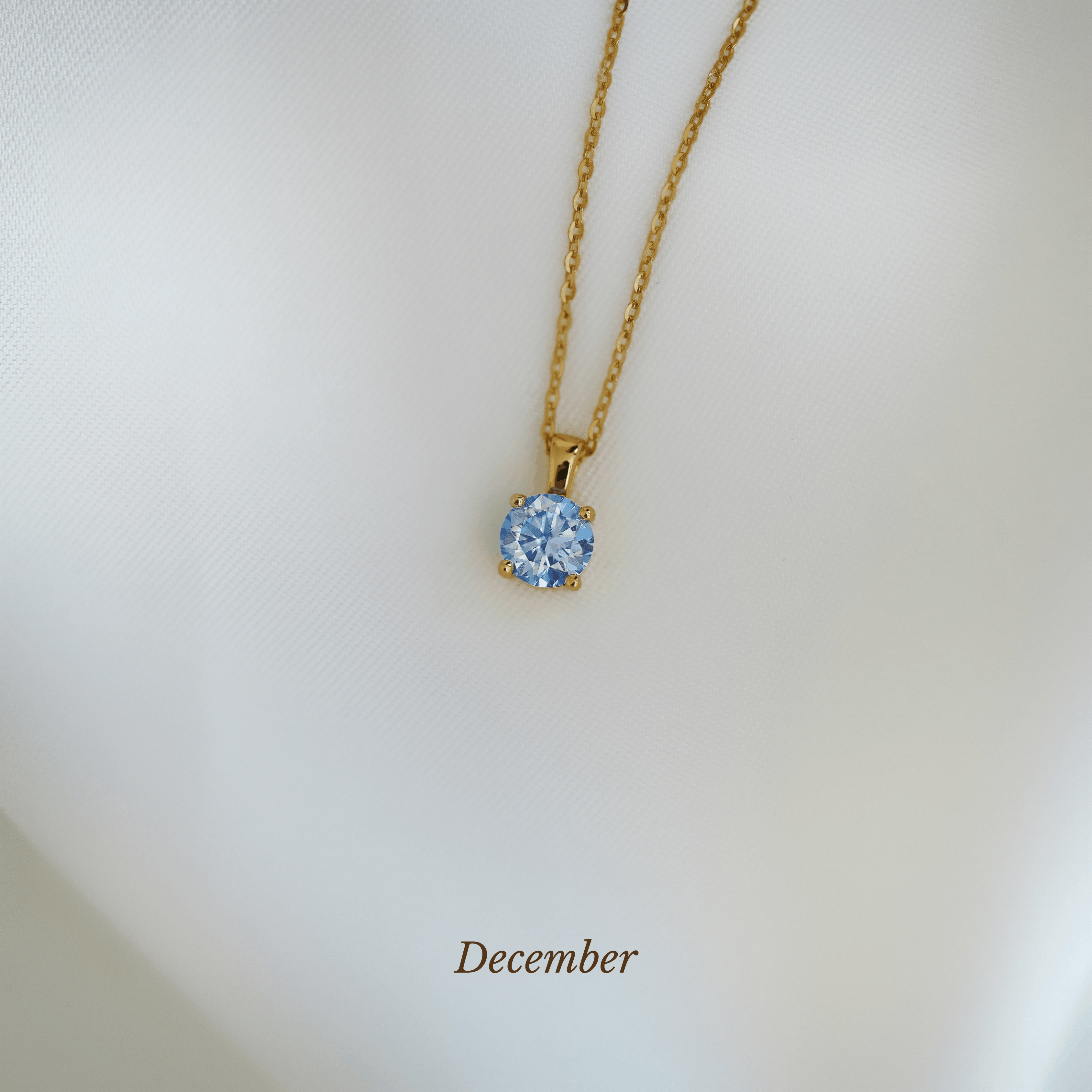 Caro Birthstone Round Necklace
