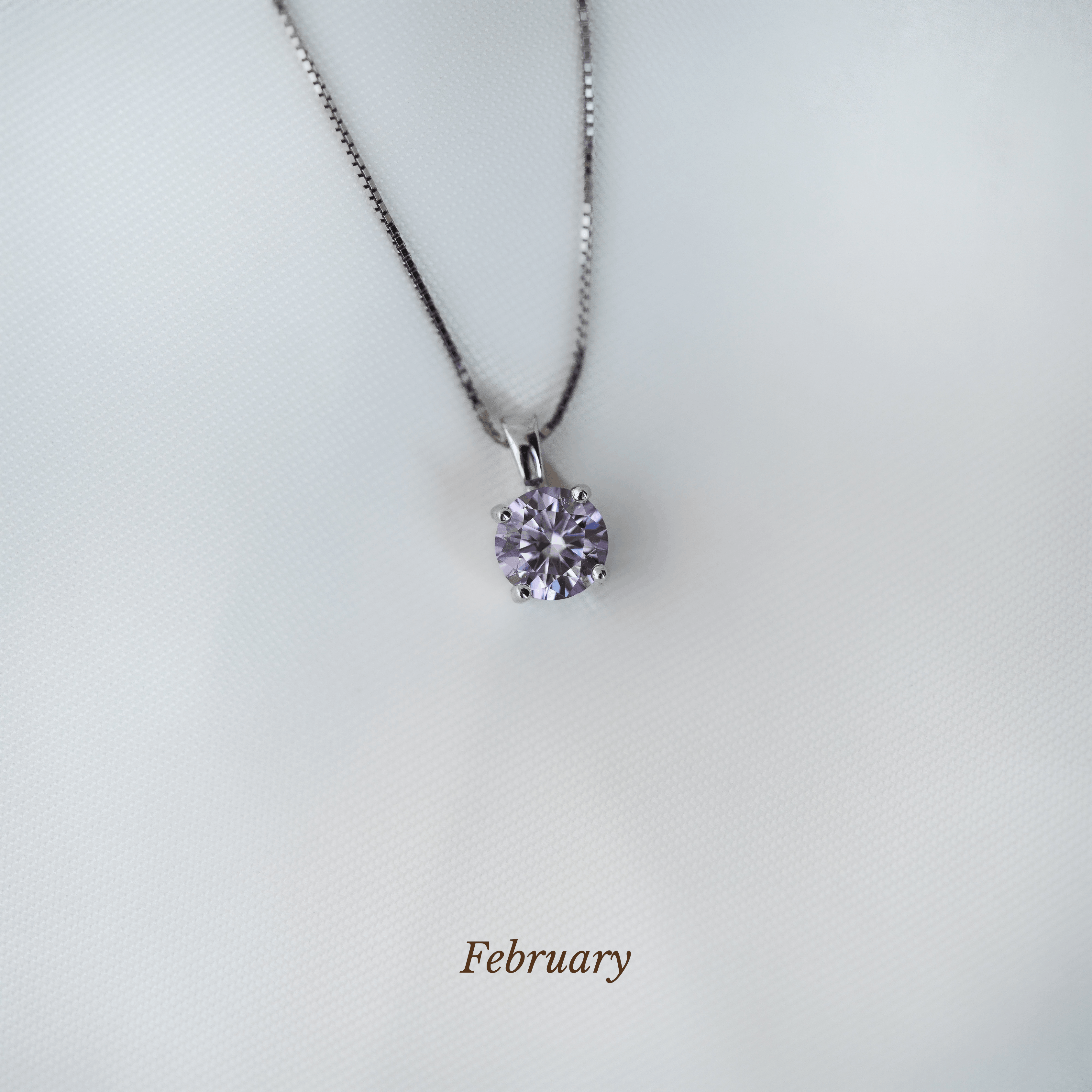 Caro Birthstone Round Necklace