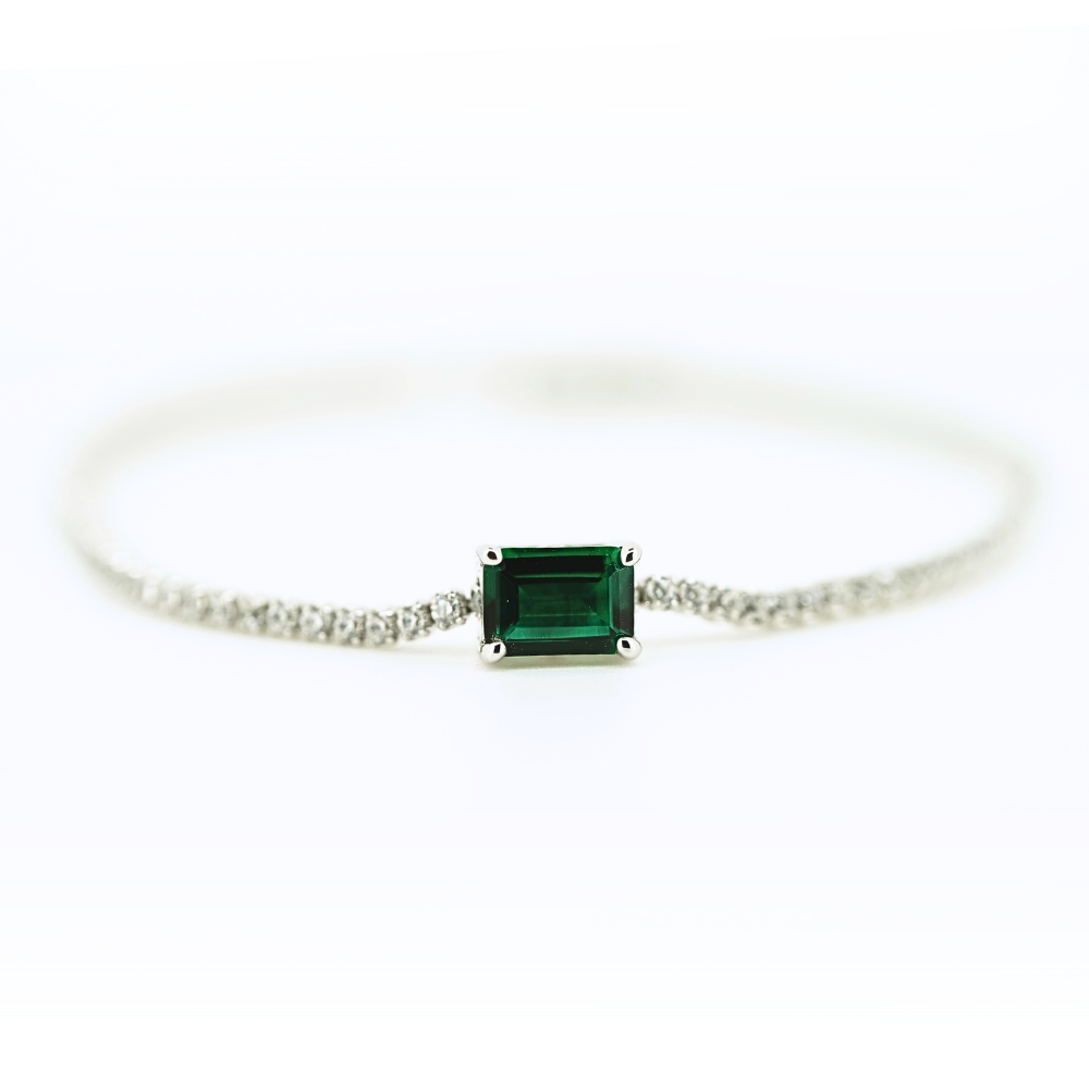 Lab Emerald Bracelet