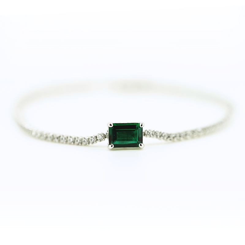 Adored 1 Carat Lab-Grown Emerald Bracelet