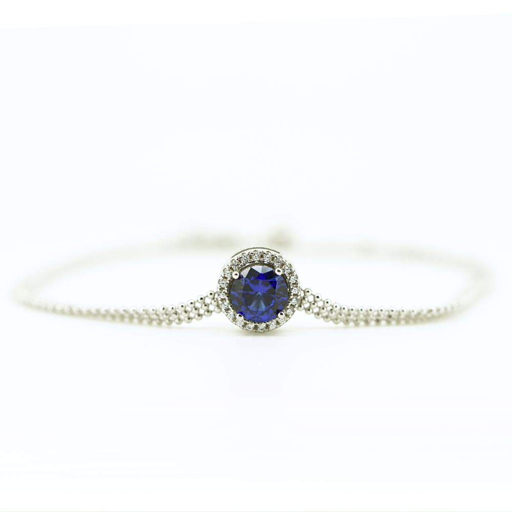 Sapphire Halo Bracelet