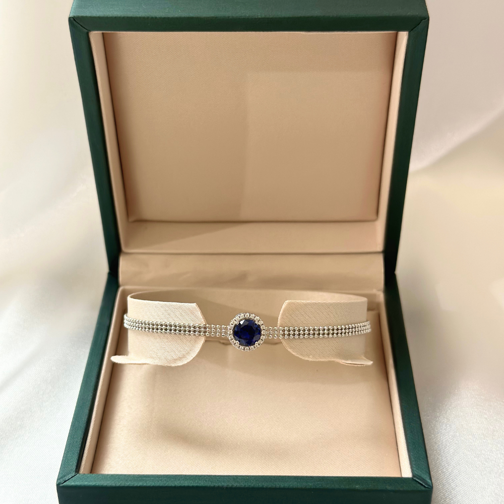 Sapphire Halo Bracelet