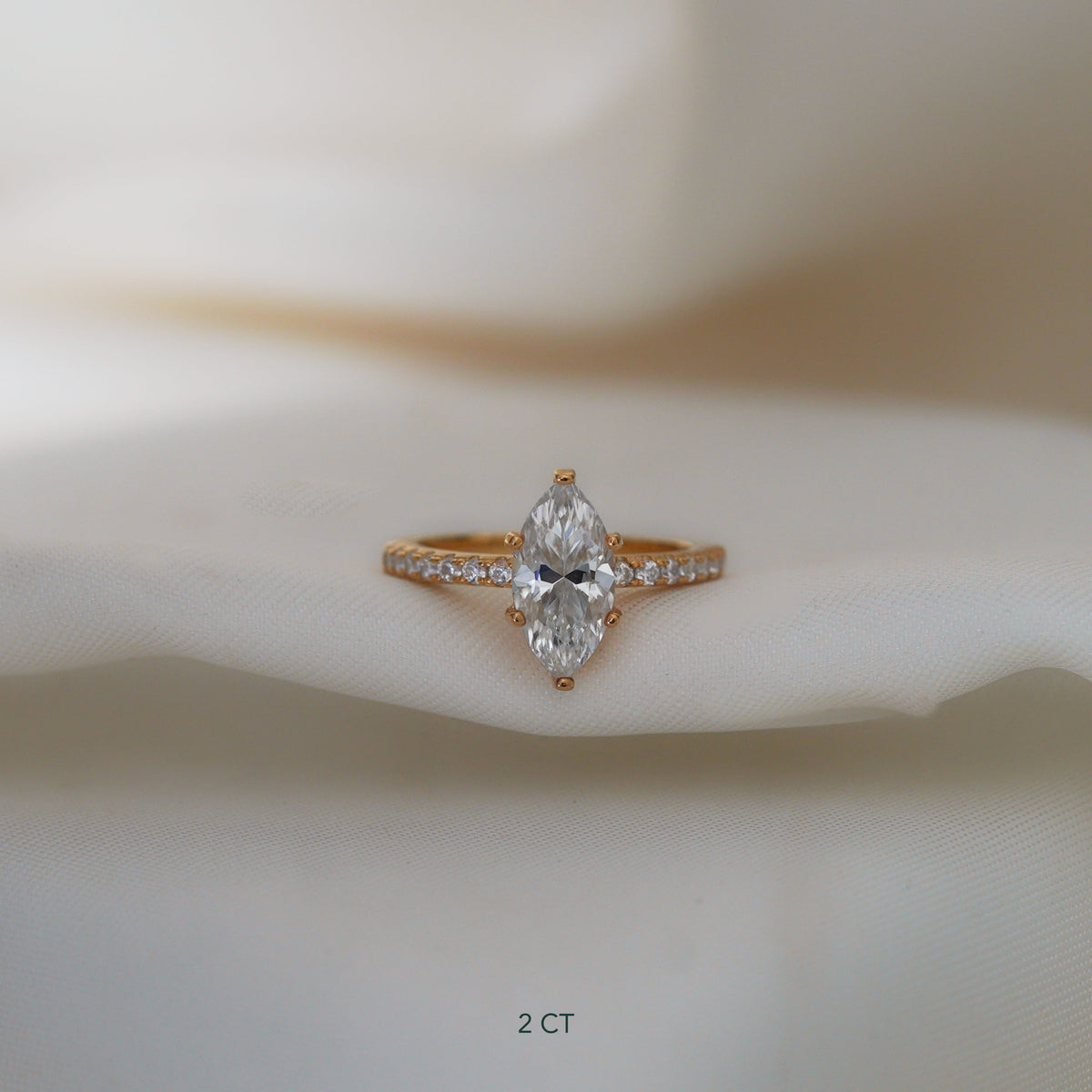 Marquise Classic Pavé Ring