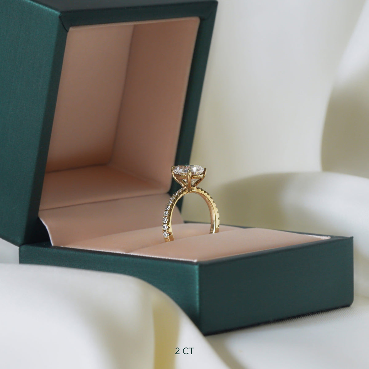 Pear Cut Pavé Ring
