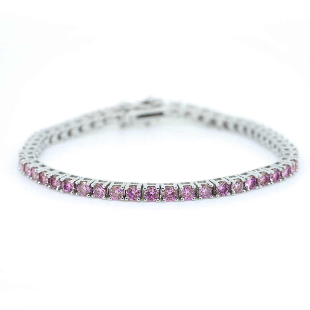 Pink Tennis Bracelet