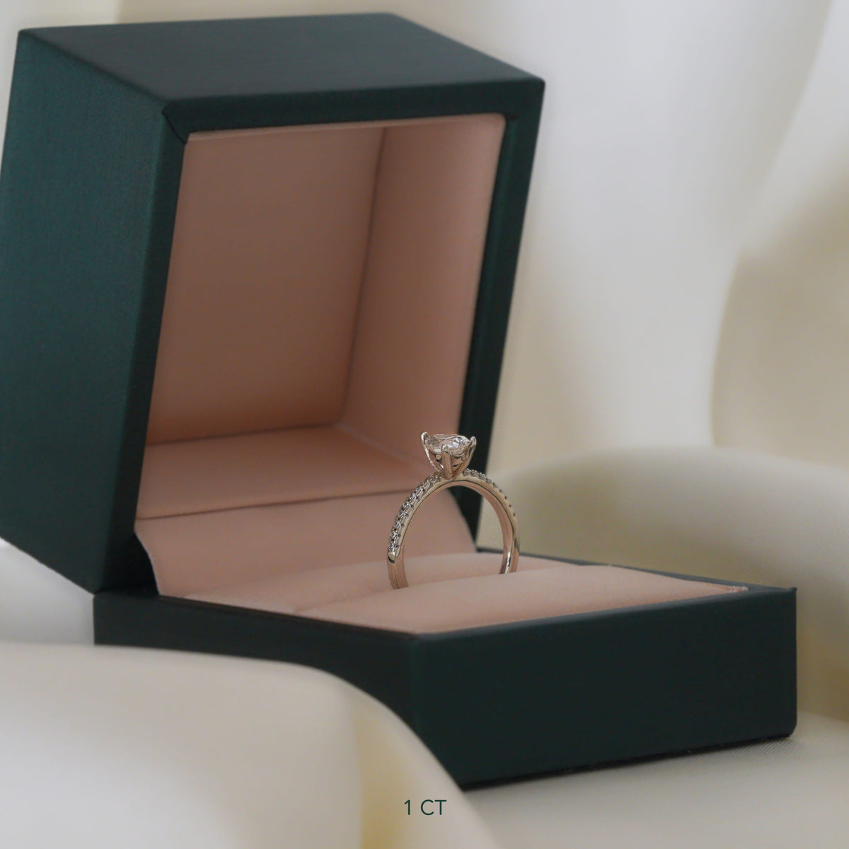 Pear Cut Pavé Ring