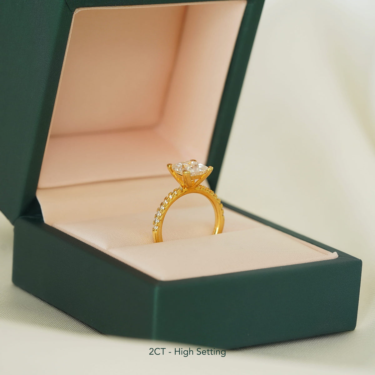 Princess Pavé Setting Ring