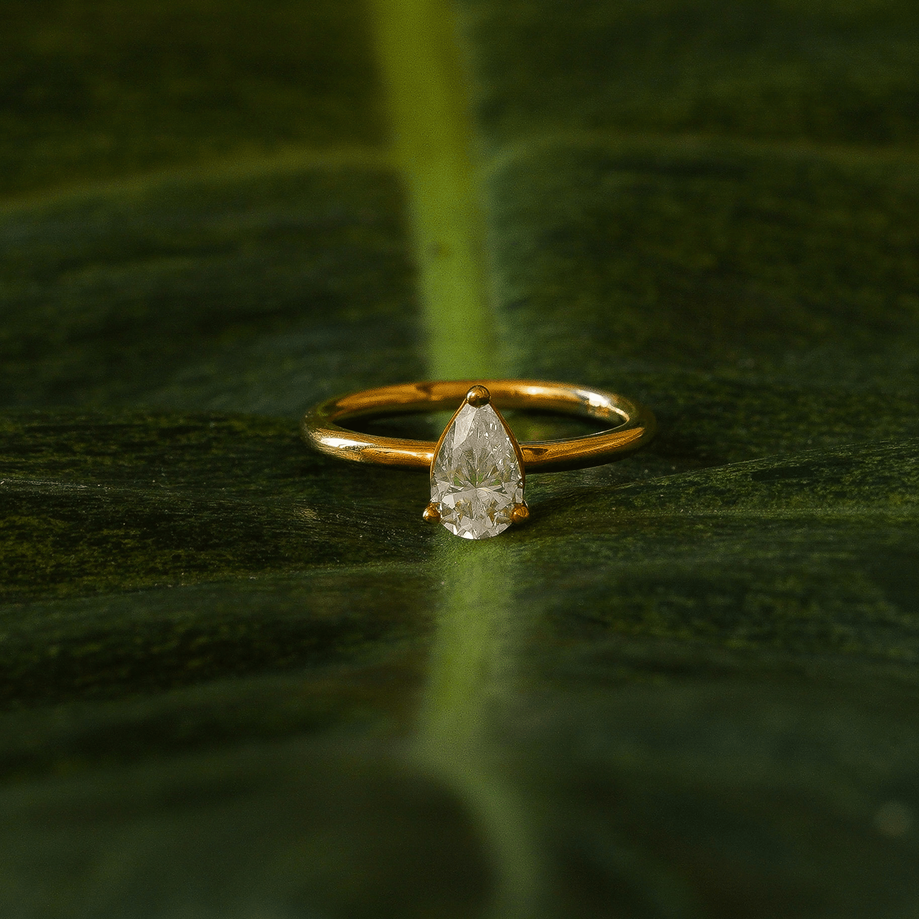 Talia Pear Solitaire Ring