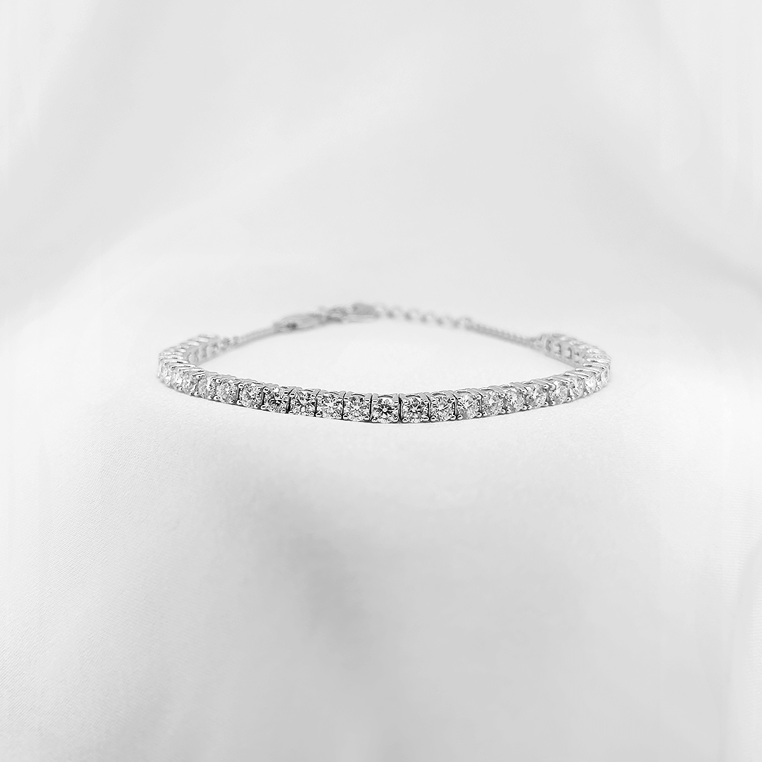 Diana Tennis Bracelet (Adjustable)