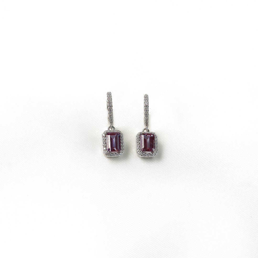 Calla Dangling Earrings (Alexandrite)